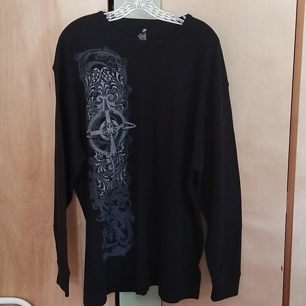 Men's long sleeve print top